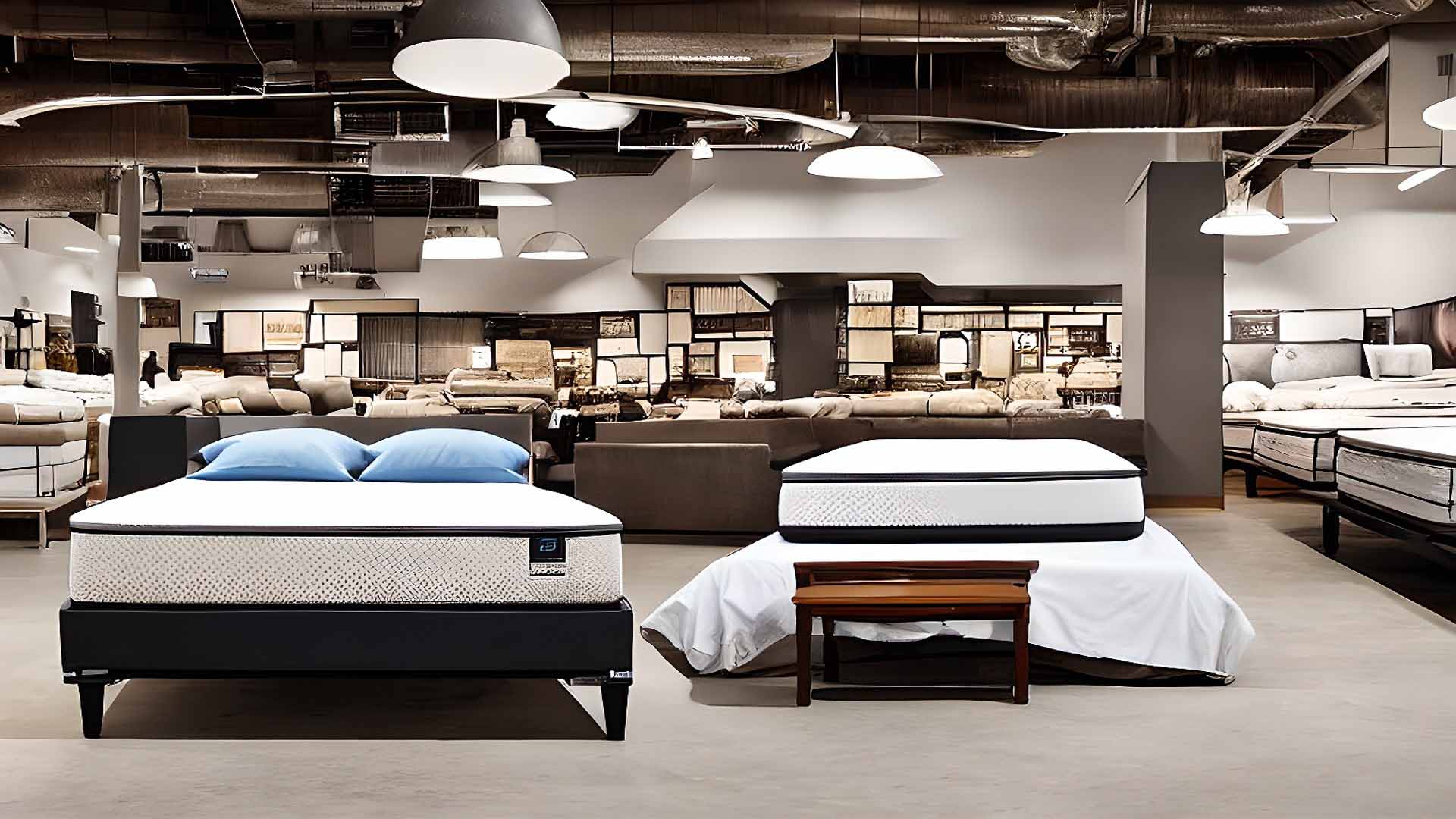 Mattress Outlet Showroom With Queen Beds Des Moines, IA